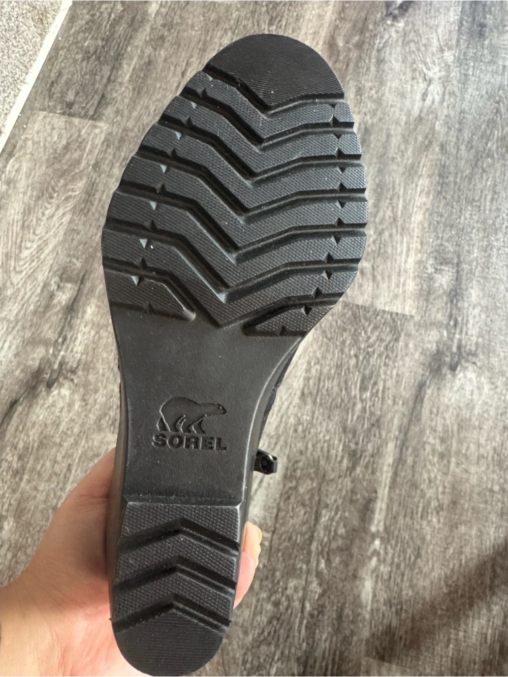 Sorel Black After Hours Leather Wedge Ankle Boots with Triple Buckle Straps